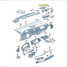 7T2858122A8DL Volkswagen Body Side Trim (Raven 8DL)