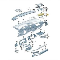 7T1857922D1ZV Volkswagen Storage Compartment (Raven 1ZV)
