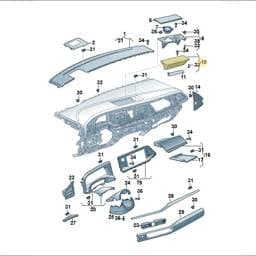 7T2857922D1ZV Volkswagen Storage Compartment (1ZV)