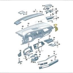 7T08582177CW Volkswagen Rear Panel