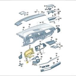 7T1857053ABUS Volkswagen Trim Panel