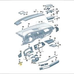 7T1857115A69D Volkswagen Trim Strip