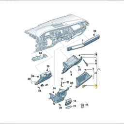 7T08571317CW Volkswagen Cover (Black 7CW)