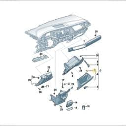 7T0857575 Volkswagen Clamping Buffer