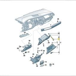 7T1858309 Volkswagen Brake Element