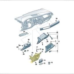 7T2858189F7CW Volkswagen Console