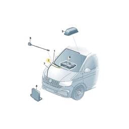 7L1035550AD Volkswagen Aerial Cable