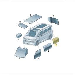 7T0862757A6FE Volkswagen Fresh Air Flap (6FE)