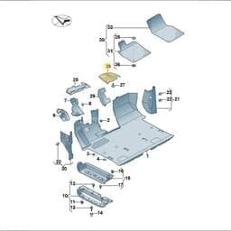 7T2863082A9B9 Volkswagen Interior Trim (Satin Black)
