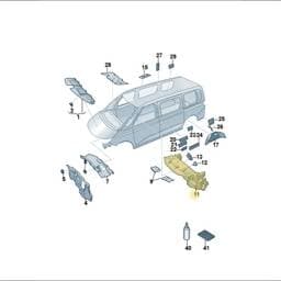7T1863924B Volkswagen Fresh Air Flap