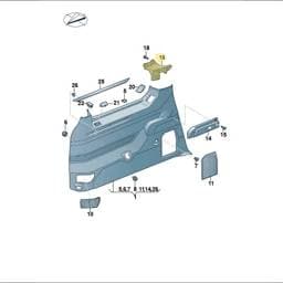 7T0867729 Volkswagen Mounting Bracket