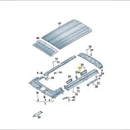 7T0867961 Volkswagen Fastener Clip