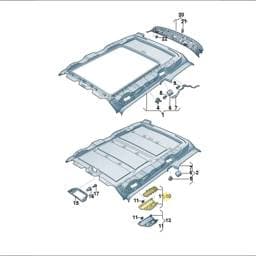 7T0867895A7CW Volkswagen Mounting Bracket