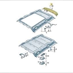 7T0867617M7CW Volkswagen Body Trim Panel (7CW)