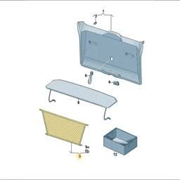 7T0867689 Volkswagen Luggage Net