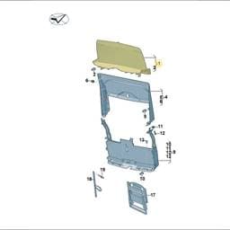 7T08680602JV Volkswagen Interior Lining (Raven)