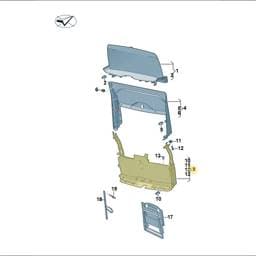 7T0860811C Volkswagen Fresh Air Flap