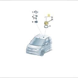 7LA035411A Volkswagen Hands-Free/Emerg. Loudspeaker