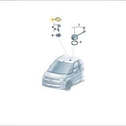 7T0067128 Volkswagen Antenna Base Adapter