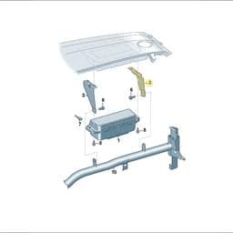 7T0880572 Volkswagen Seat Belt Bracket