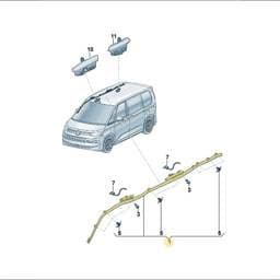 7T0880741G Volkswagen Head Airbag Unit