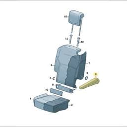 7T0883082Q2IR Volkswagen Fresh Air Flap (2IR)