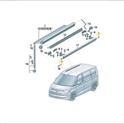 N90482302 Volkswagen Square Nut