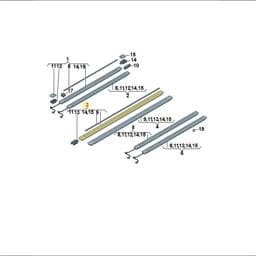 7T0883184F8X4 Volkswagen Interior Trim Rail (Satin Black 8X4)