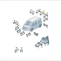 7T0919492A Volkswagen Sensor Bracket
