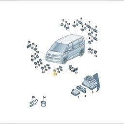 7T0919493 Volkswagen Sensor Bracket