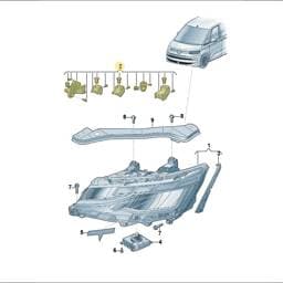 7T0941225 Volkswagen Headlamp Repair Kit