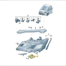 992941571AJ Volkswagen Headlight Power Module