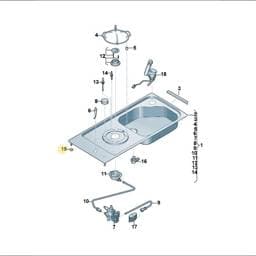 N10334803 Volkswagen Hexagon Collar Nut