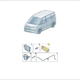 7T0971806 Volkswagen Control Unit Retainer