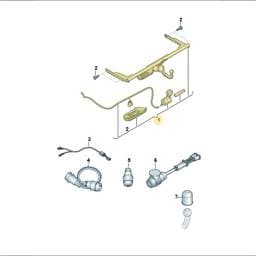 7T0092161 Volkswagen Oval Hexagon Socket Head Bolt