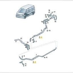 N10771001 Volkswagen Hex Collared Bolt