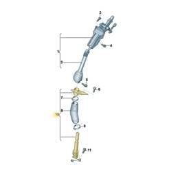 7L2419751C Volkswagen Intermediate Steering Shaft