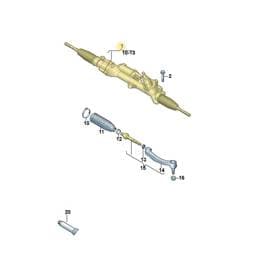 7L1423061F Volkswagen Steering Gear Assembly