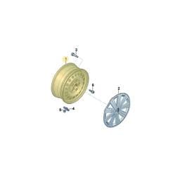 7E0601027B091 Volkswagen Wheel (Chrome Colored)