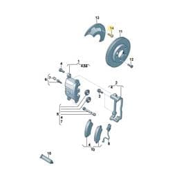 N90305304 Volkswagen Hexagon Collar Bolt
