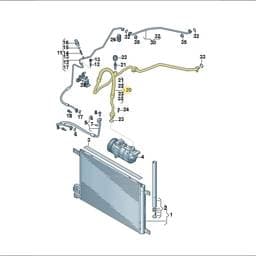 7T1816743Q Volkswagen Refrigerant Line