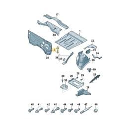 WHT001259 Volkswagen Weld Stud
