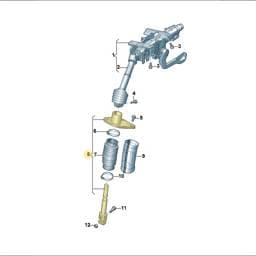 7T2419751C Volkswagen Intermediate Steering Shaft