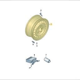 7T060102703C Volkswagen Wheel (Rally Black)
