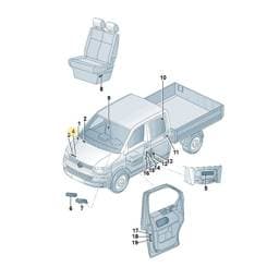 7E0010008B Volkswagen Ac Refrigerant Sticker