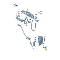 8Z0837033A Volkswagen Lock Striker