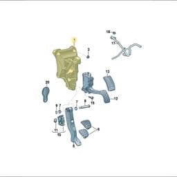 7T1723060 Volkswagen Brake And Accelerator Lever