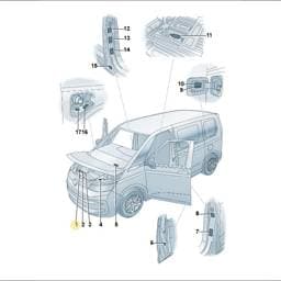 7T0010008C Volkswagen Refrigerant Id Label