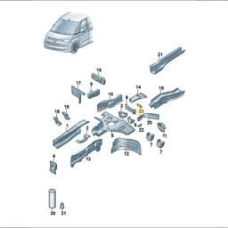 7T0915803A Volkswagen Reinforcement