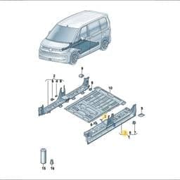7T0857745 Volkswagen Bracket